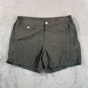 Incotex Mare Swim Trunks Men IT 50 US Large Olive Mesh Lined Designer Beach $300